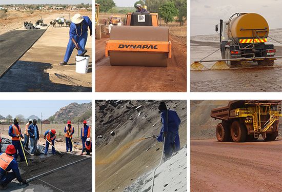 Chemical Soil Stabilisation, Chemical Soil Stabilisers, Chemical Stabilizer, Clay Soil Stabilisers, Dust Palliatives, Dust Suppression, Erosion Control, Gravel Binderl, Road Material Stabilisers, Road Stabilisation, Sand Seal, Soil Binder, Soil Densificat